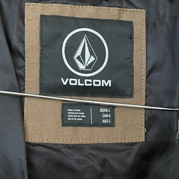 Volcom coat/jacket size Xl Dark tan - Picture 7 of 10